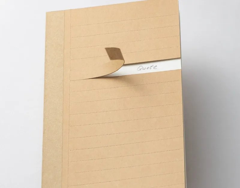 quote notebook